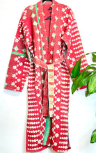 Load image into Gallery viewer, Vintage Kantha Kimono Robe