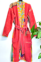 Load image into Gallery viewer, Vintage Kantha Kimono Robe