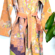 Load image into Gallery viewer, Vintage Kantha Kimono Robe