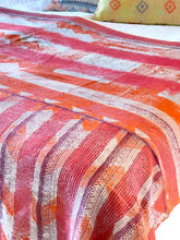 Load image into Gallery viewer, Vintage Sari Kantha Quilt