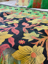 Load image into Gallery viewer, Vintage Sari Kantha Quilt