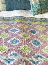Load image into Gallery viewer, Vintage Sari Kantha Quilt