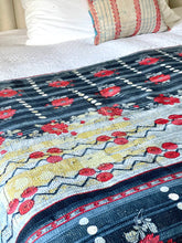 Load image into Gallery viewer, Vintage Sari kantha Quilt