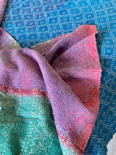 Load image into Gallery viewer, Vintage Sari Kantha Quilt