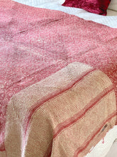 Load image into Gallery viewer, Vintage Sari Kantha Quilt