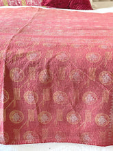Load image into Gallery viewer, Vintage Sari Kantha Quilt