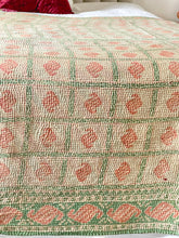 Load image into Gallery viewer, Vintage Sari Kantha Quilt
