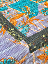Load image into Gallery viewer, Vintage Sari Kantha Quilt
