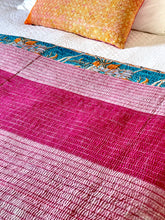 Load image into Gallery viewer, Vintage Sari Kantha Quilt
