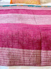 Load image into Gallery viewer, Vintage Sari Kantha Quilt
