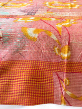 Load image into Gallery viewer, Vintage Sari kantha Quilt