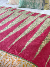 Load image into Gallery viewer, Vintage Sari Kantha Quilt