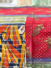 Load image into Gallery viewer, Vintage Sari Knatha Quilt