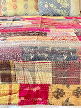 Load image into Gallery viewer, Stone washed Kantha Bedcover