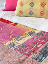 Load image into Gallery viewer, Vintage Sari Kantha Quilt
