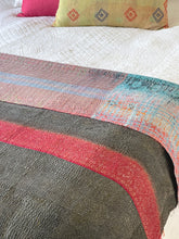 Load image into Gallery viewer, Vintage Sari Kantha Quilt