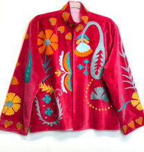 Load image into Gallery viewer, Velvet Suzani Jacket (Short)