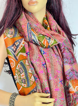 Load image into Gallery viewer, Silk Sari Kantha Shawl