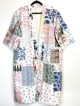 Load image into Gallery viewer, Blockprint Patchwork Kantha Robe