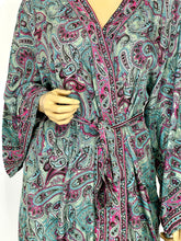 Load image into Gallery viewer, New Silk Sari Short Kimono (Plus Size)