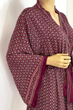 Load image into Gallery viewer, New Silk Sari Long Kimono (Plus Size)