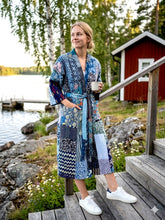 Load image into Gallery viewer, Blockprint Patchwork Kantha Robe