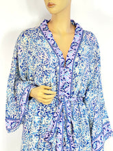 Load image into Gallery viewer, New Silk Sari Long Kimono (Plus Size)