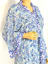 Load image into Gallery viewer, New Silk Sari Long Kimono (Plus Size)