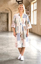 Load image into Gallery viewer, Blockprint Patchwork Kantha Robe