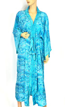 Load image into Gallery viewer, New Silk Sari Long Kimono(Plus Size)