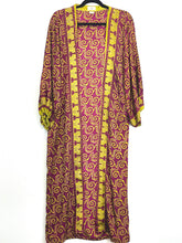 Load image into Gallery viewer, Vintage Sari Kimono Duster