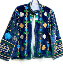 Load image into Gallery viewer, Velvet Suzani Jacket (Short)