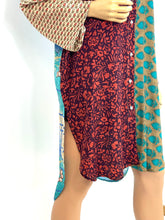 Load image into Gallery viewer, Vintage Silk Sari Long Shirt