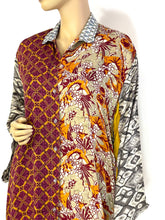 Load image into Gallery viewer, Vintage Silk Sari Long Shirt