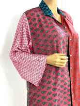 Load image into Gallery viewer, Vintage Silk Sari Long Shirt