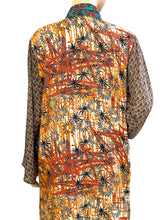 Load image into Gallery viewer, Vintage Silk Sari Long Shirt