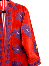 Load image into Gallery viewer, Velvet Suzani Long Jacket
