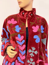 Load image into Gallery viewer, Velvet Suzani Long Jacket
