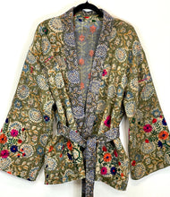 Load image into Gallery viewer, Kantha Blockprint Coat