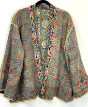 Load image into Gallery viewer, Kantha Blockprint Coat