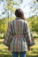 Load image into Gallery viewer, Kantha Blockprint Coat