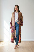 Load image into Gallery viewer, Vintage Sari Kimono Long