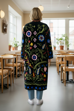 Load image into Gallery viewer, Velvet Suzani Long Jacket