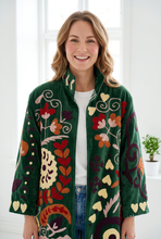 Load image into Gallery viewer, Velvet Suzani Long Jacket