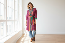 Load image into Gallery viewer, Vintage Sari Kantha Jacket long