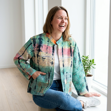 Load image into Gallery viewer, Kantha Tie Dye Jacket