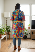 Load image into Gallery viewer, Vintage Sari Kantha Jacket long