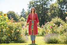 Load image into Gallery viewer, Vintage Sari Kantha Jacket long