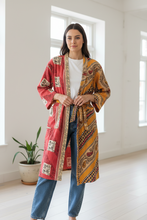 Load image into Gallery viewer, Vintage Sari Kantha Robe/Jacket