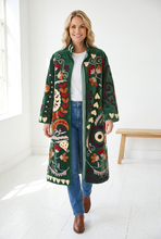 Load image into Gallery viewer, Velvet Suzani Long Jacket